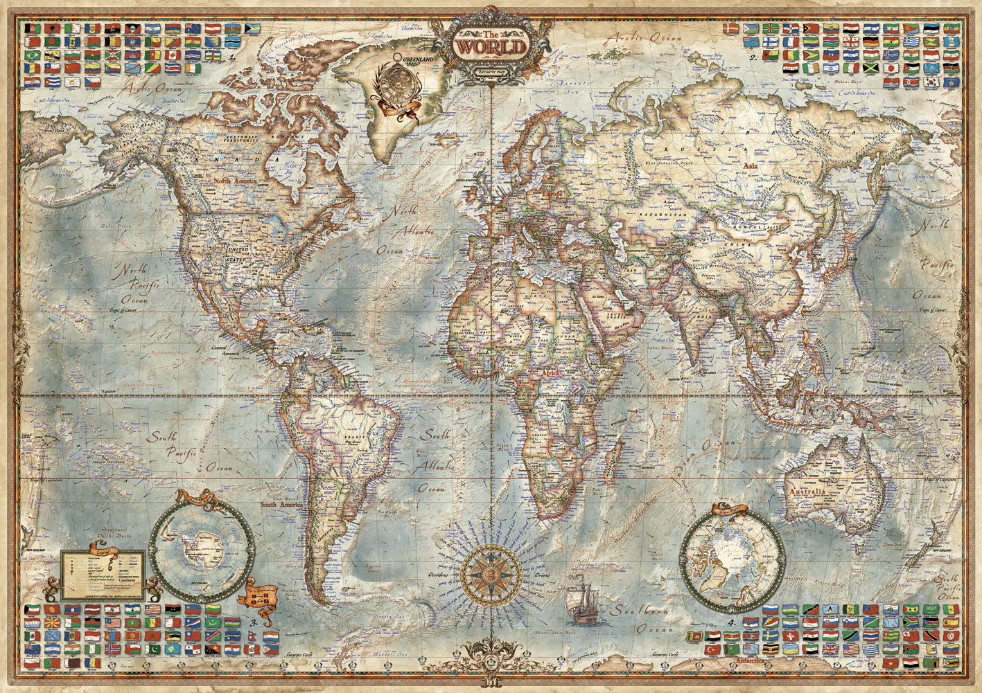 Educa 16005 puzzle 1500 pièces le monde politique adulte