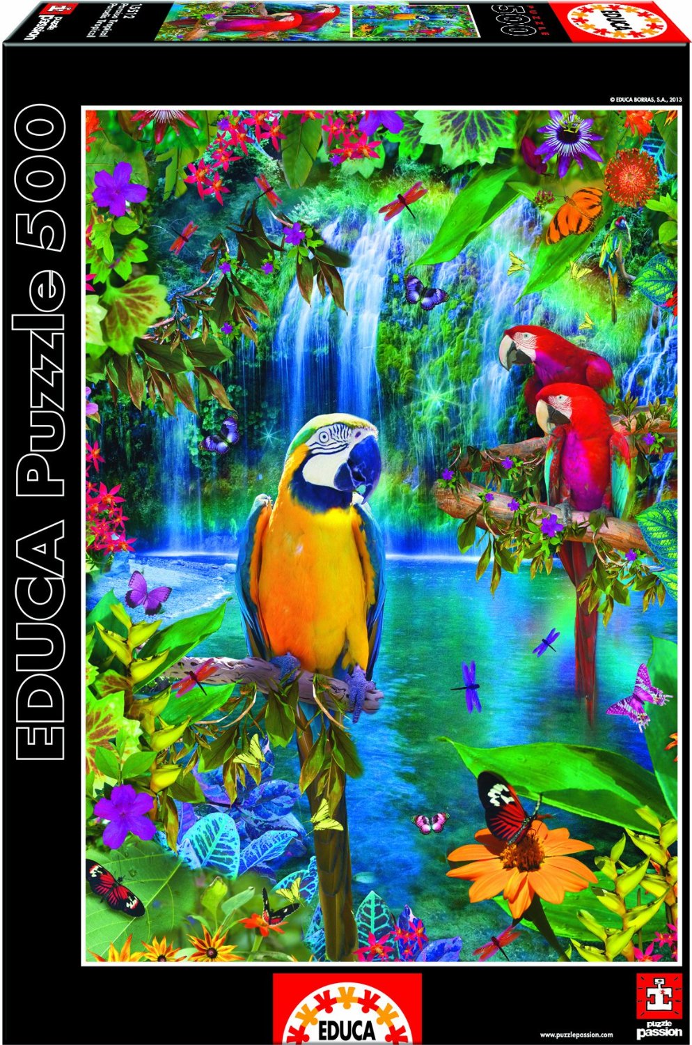Puzzle Educa Borras - Paradis Tropical - 500 Pièces - Jeu Classique