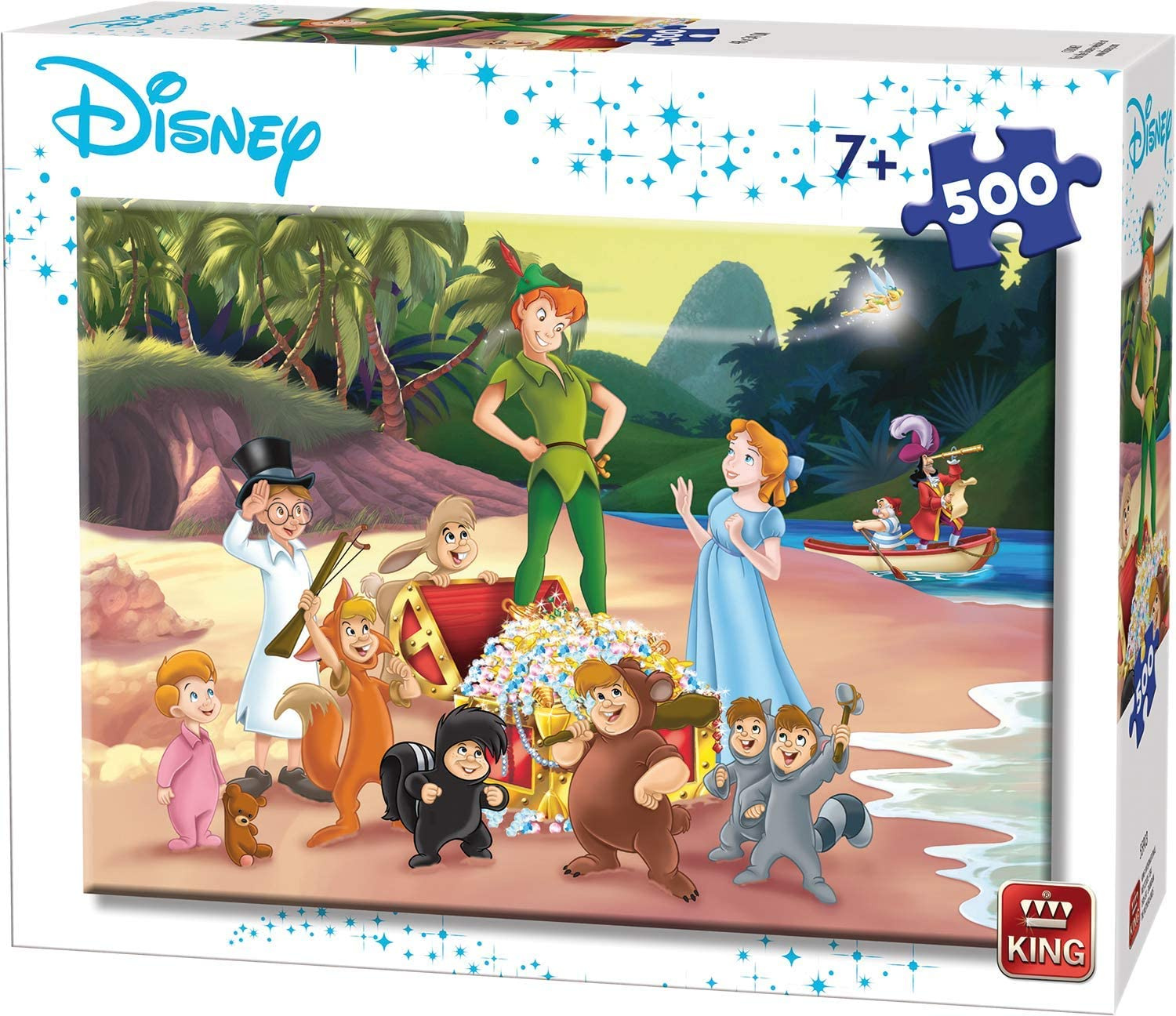 King 55913 puzzle 500 pièces Peter Pan Avec Wendy Disney