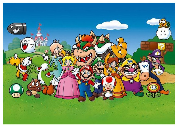 Puzzle 500 pièces Super Mario et ses amis Nintendo 10 ans+
