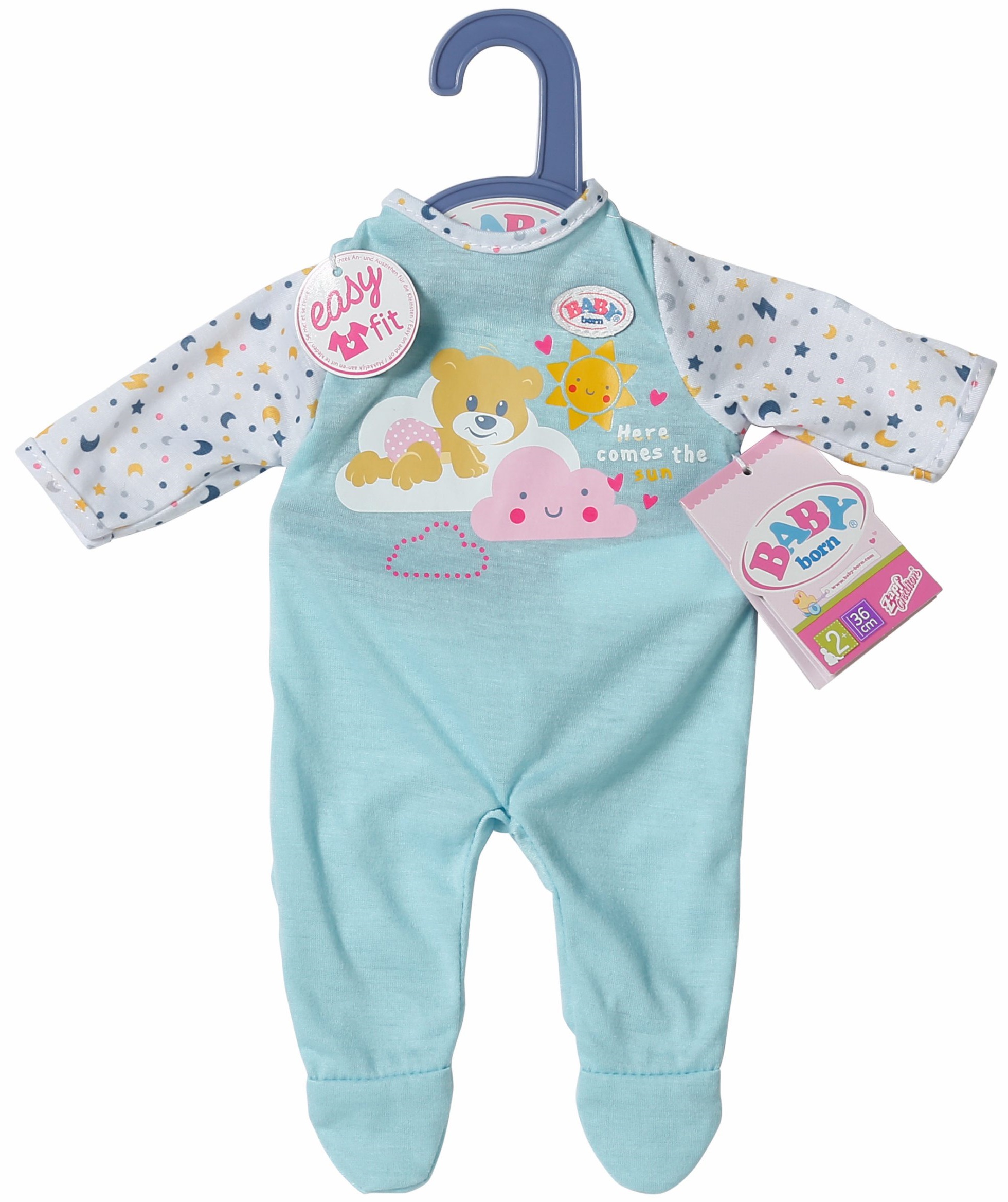 Baby born habit poupée 36cm pyjama petit ours bleu zapf 826812