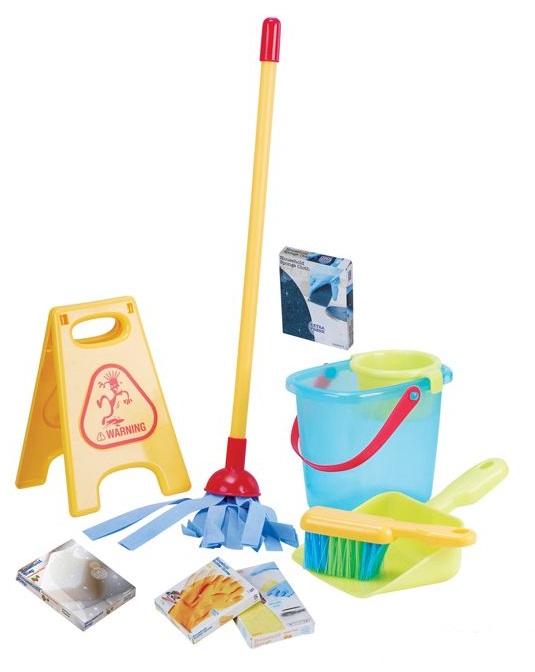 Yinanstore Ensemble de Nettoyage pour Enfants Jeu de Simulation Mini Balai avec Pelle à Poussière pour Enfants Petit Ensemble d'Aide Ménagère pour Préscolaire Maternelle