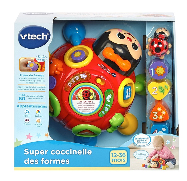Super Coccinelle Des Formes Vtech Rouge Jouet Eveil Bebe Super Coccinelle Des Formes Vtech Rouge Jouet Eveil Bebe