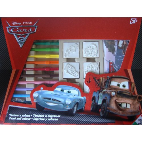 Tampons à imprimer cars 2 7 timbres à imprimer disney article coffret 7 tampons a imprimer cars 2 disney multiprint 4823 5520