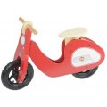 DRAISIENNE SCOOTER RETRO ROUGE EN BOIS - VELO SANS PEDALES - MASTERKIDZ