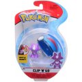 POKEMON CLIP 'N' GO : TOXIZAP ET SA  SUPERBALL - FIGURINE ET SUPER BALL - TOMY 37423