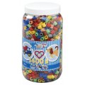 POT DE 1400 PERLES A REPASSER HAMA MAXI COULEURS ASSORTIES - 8543