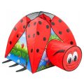 TENTE IGLOO COCCINELLE AVEC TUNNEL - OUTDOOR - JEU PLEIN AIR