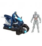 2 FIGURINES AVENGERS : AGE OF ULTRON - L'ULTIME ULTRON VS ET IRON MAN LEADER + MOTO - HASBRO - B2478