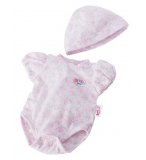 BODY FLEURI ROSE + BONNET POUPON 43 CM BABY BORN - ZAPF CREATION (03)