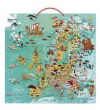 CARTE D'EUROPE MAGNETIQUES EN BOIS - VILAC - 2727 - PUZZLE EDUCATIF MAGNETS