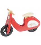 DRAISIENNE SCOOTER RETRO ROUGE EN BOIS - VELO SANS PEDALES - MASTERKIDZ