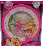 HORLOGE MURALE 3D GEANTE DISNEY BELLE AU BOIS DORMANT - MONTRE - DECORATION DE CHAMBRE