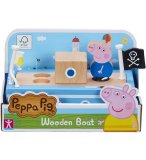 LE BATEAU EN BOIS DE PEPPA PIG - 1 FIGURINE - GIOCHI PREZIOSI - MONDE MINIATURE