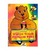  LIVRE WINDOW COLOR - ABEILLES ET OURS AVEC UNE GLACE - MOTIF PEINTURE POUR FENETRE