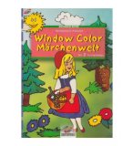 LIVRE WINDOW COLOR - LA PETITE FILLE DANS LA FORET - MOTIF PEINTURE POUR FENETRE