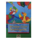 LIVRE WINDOW COLOR - LE CLOWN ET LE CANARD - MOTIF PEINTURE POUR FENETRE