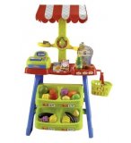 MARCHANDE AVEC ACCESSOIRES - STAND DE MARCHE - JEU IMITATION COMMERCANT