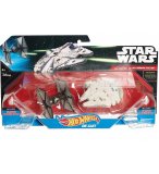 PACK DE 2 VAISSEAUX STAR WARS TIE FIGHTER ET MILLENNIUM FALCON 7.5CM - HOT WHEELS - MATTEL - CGW95