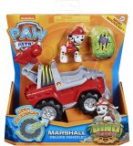 PAT PATROUILLE MARCUS ET SON 4 X 4 TOUT TERRAIN POMPIER + DINOSAURE MYSTERE - FIGURINE CHIEN - PAW PATROL DINO RESCUE