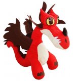 PELUCHE DRAGON ROUGE KROCHEFER - DRAGONS - 29 CM - SPIN MASTER - 760013261A
