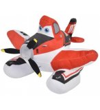 PELUCHE DUSTY BOMBARDIER A EAU 21 CM - PLANES - AVION ROUGE ET BLANC - PELUCHE SIMBA