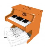 PIANO ORANGE SUN EN BOIS 18 TOUCHES + PARTITIONS - VILAC - 50839 - JOUET MUSICAL