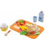 PLATEAU DEJEUNER LUNCH EN BOIS - SEVI - 82859 - JEU D'IMITATION DINETTE