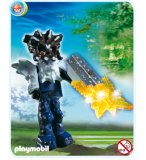 PLAYMOBIL CHASSEURS DE TRESORS 4849 GARDIEN DU TEMPLE AVEC ARME LUMINEUSE ORANGE