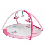 TAPIS D'EVEIL ROND POLLIE ROSE - TAPIS BEBE AVEC ARCHES - TIAMO