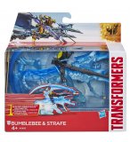 TRANSFORMERS L'AGE DE L'EXTINCTION : BUMBLEBEE & STRAFE - DINO RETRO FRICTION - FIGURINE - HASBRO - A6495