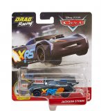 VEHICULE CARS DRAG RACING : JACKSON STORM AVEC PISTON - VOITURE MINIATURE XTREME RACING SERIES - MATTEL - GFV36