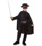 DEGUISEMENT JUSTICIER MASQUE ZORRO 10/12 ANS GARCON - HEROS