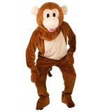 D�guisement singe adulte taille unique - Costume adulte - Animal peluche