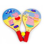 JEU DE RAQUETTES DE PLAGE PEPPA PIG - RAQUETTES BEACH BALL BOIS