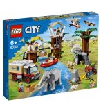 LEGO CITY 60307 LE CAMP DE SAUVETAGE DES ANIMAUX SAUVAGES