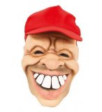MASQUE LATEX HOMME A GRANDES DENTS ET CASQUETTE ADULTE - HUMOUR, SOURIRE