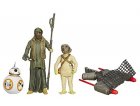 2 FIGURINES STAR WARS BB-8 UNKAR'S THUG ET JAKKU SCAVENGER 9.5 CM - REBELS MISSION DANS L'ESPACE - HASBRO - B3956