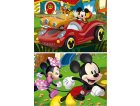 2 PUZZLES DISNEY : MICKEY ET SES AMIS MINNIE ET DINGO 2 X 20 PIECES - DESSIN ANIME - EDUCA - 19311