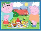 4 PUZZLES PROGRESSIFS COCHON PEPPA PIG : A PLAGE - AU PARC ET AU PIQUE-NIQUE 12 - 16 - 20 - 24 PIECES - RAVENSBURGER - 069583