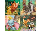 4 PUZZLES PROGRESSIFS - ROI LION - DUMBO - BAMBI - LIVRE DE LA JUNGLE  12 - 16 - 20 - 25 PIECES - EDUCA - 18104