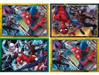 4 PUZZLES SPIDER-MAN : LES POUVOIRS DE L'HOMME ARAIGNEE 12 / 16 / 20 / 24 PIECES - SUPERCOLOR - CLEMENTONI - 21515