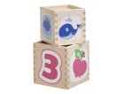 5 CUBES MULTI-ACTIVITES EN BOIS FSC - CHICCO - JOUET GIGOGNE A EMPILER