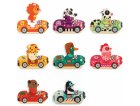 8 PUZZLES EN BOIS BOLIDANIMO - 16 PIECES - DJECO - DJ01555