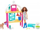 BARBIE A LA FERME + 2 POULES + 1 VACHE ET LAPIN - 25 ACCESSOIRE - POUPEE BARBIE - MATTEL - HGY88 - VEHICULE BARBIE