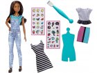 BARBIE BRUNE EMOJI STYLE + HABITS ET DECALCOS - ACCESSOIRE - MATTEL - DYN94 