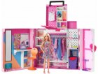 BARBIE MAISON : LE DRESSING TRANSPORTABLE + ACCESSOIRES - HABITS - VETEMENT - 1 POUPEE MANNEQUIN - 35 ELEMENTS - MATTEL - HGX57