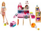 BARBIE METIER : ANIMALERIE DE BARBIE AVEC ANIMAUX + ACCESSOIRES - 25 PIECES - POUPEE MANNEQUIN - MATTEL - GRG90