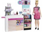 BARBIE METIER : LA CAFETERIA + 20 ACCESSOIRES + 1 POUPEE BARBIE - POUPEE MANNEQUIN - MATTEL - GMW03