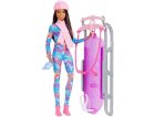 BARBIE SPORT D'HIVER : BARBIE ET SA LUGE + 1 ACCESSOIRES - POUPEE MANNEQUIN - MATTEL - HGM74